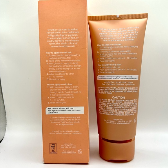 NIB Kristen Ess Color Depositing Conditioner - Coral Rose - Picture 4 of 8